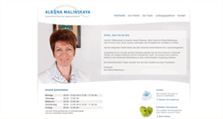 Desktop Screenshot of praxis-malinskaya.de
