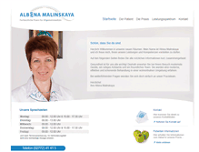 Tablet Screenshot of praxis-malinskaya.de